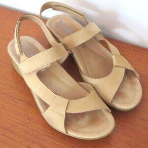 Mesphisto Tan Nubuck Leather Sandals SZ 40